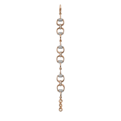 Bracciale Horsebit SM Pink Gold Diamonds