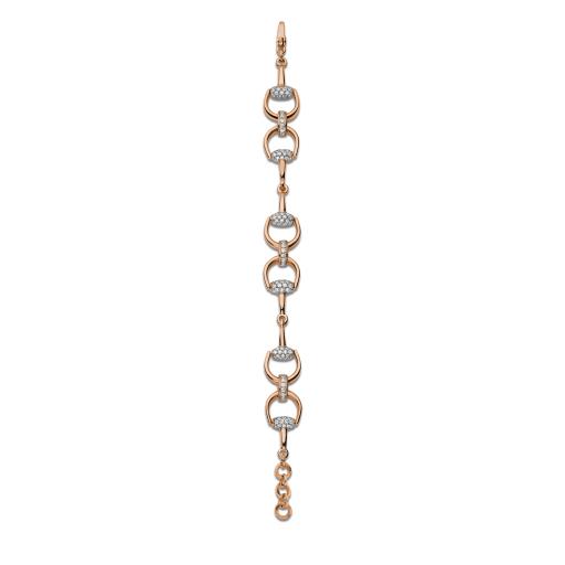 Bracciale Horsebit SM Pink Gold Diamonds